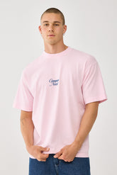 Poetic Heavyweight Boxy Tee Washed Pink